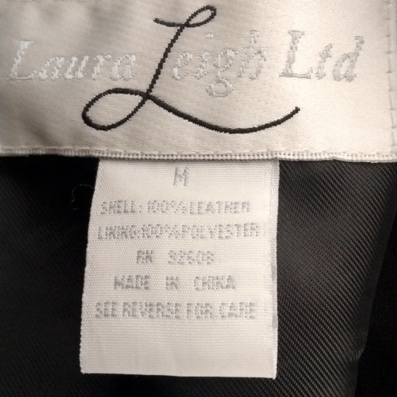 Laura Leigh LTD Leather Jacket Medium - Picture 4 of 4